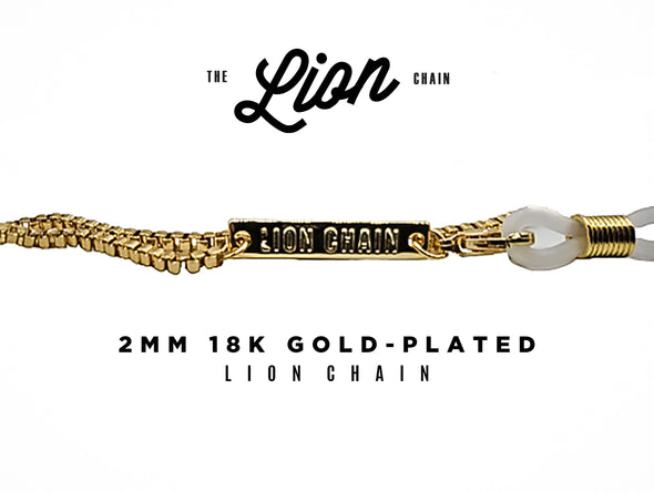 18k Gold-Plated Lion Chain (2mm width)