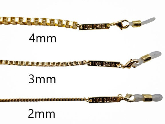 18k Gold-Plated Lion Chain (3mm width)