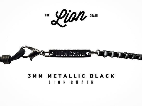 Metallic Black Sunglasses Chain (3mm width)