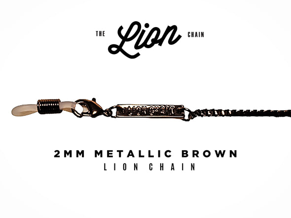 Metallic Brown Lion Chain (2mm width)
